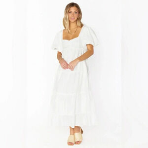 Show Me Your MuMu White Midi Dress